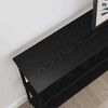 vidaXL Konsollbord Svart eik 100 x 22,5 x 75 cm Konstruert tre