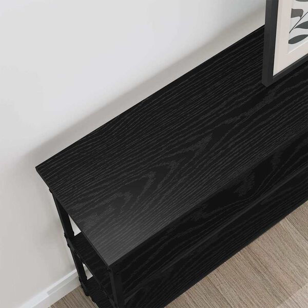 vidaXL Konsollbord Svart eik 100 x 22,5 x 75 cm Konstruert tre