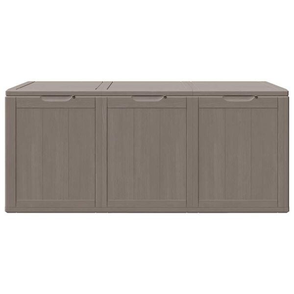 vidaXL Putekasse for hage 270 L brun PP-treutseende