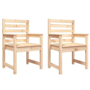 vidaXL Hagestoler 2 stk 60x48x91 cm heltre furu