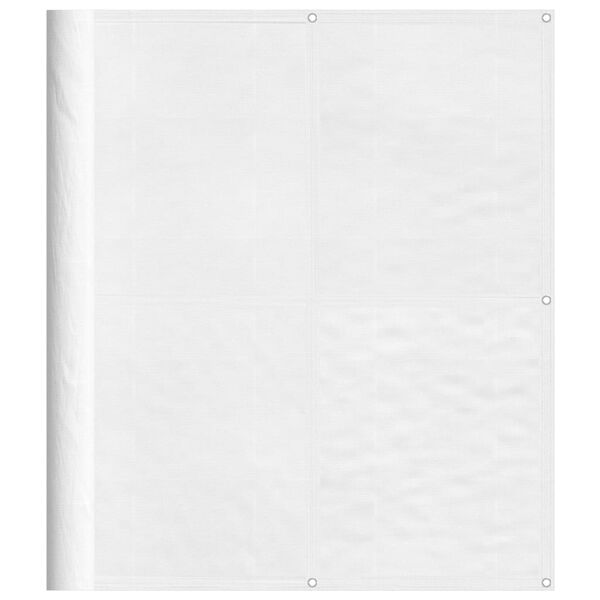 vidaXL Balkongskjerm hvit 120x800 cm 100% polyester oxford
