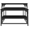vidaXL Salongbord svart 102x60x45 cm konstruert tre