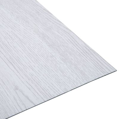 vidaXL Selvklebende gulvplanker 20 stk PVC 1,86 m² hvit
