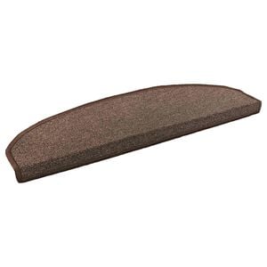 vidaXL Selvlimende trappematter 15 stk. 80 x 24,5 x 3,5 cm Kaffebrun