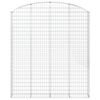 vidaXL Gabionkurv buet 200x30x220/240 cm galvanisert jern