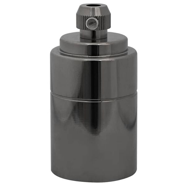 vidaXL Lampeholdere 2 stk blank svart E27