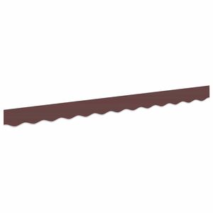 vidaXL Markisekant erstatning Brun Stripe 2,5 m Polyester