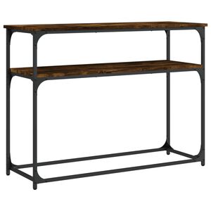 vidaXL Konsollbord sonoma eik 100x35,5x75 cm konstruert tre