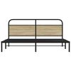 vidaXL Sengeramme i metall uten madrass sonoma eik 183x213 cm