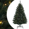 vidaXL Kunstig sammensatt juletre 150 cm 150 LED-lys Varmhvit PVC