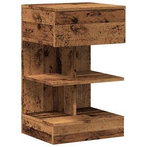 vidaXL Nattbord gammelt tre 40x35x65 cm konstruert tre