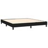 vidaXL Boxspring-sengeramme boksfjær svart 180x200 cm Super King stoff