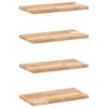 vidaXL Flytende hyller 4 stk 60x20x2 cm ubehandlet heltre akasie