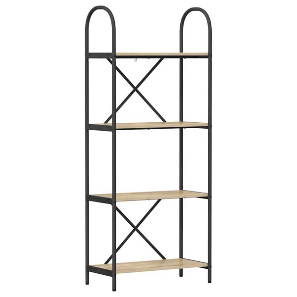 vidaXL Bokhylle Sonoma eik 60 x 30 x 146 cm Konstruert tre