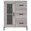 vidaXL Highboard gr&aring; sonoma 69,5x34x180 cm konstruert tre