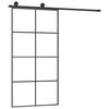 vidaXL Skyved&oslash;r med monteringssett 102,5x205 cm ESG glass og aluminium