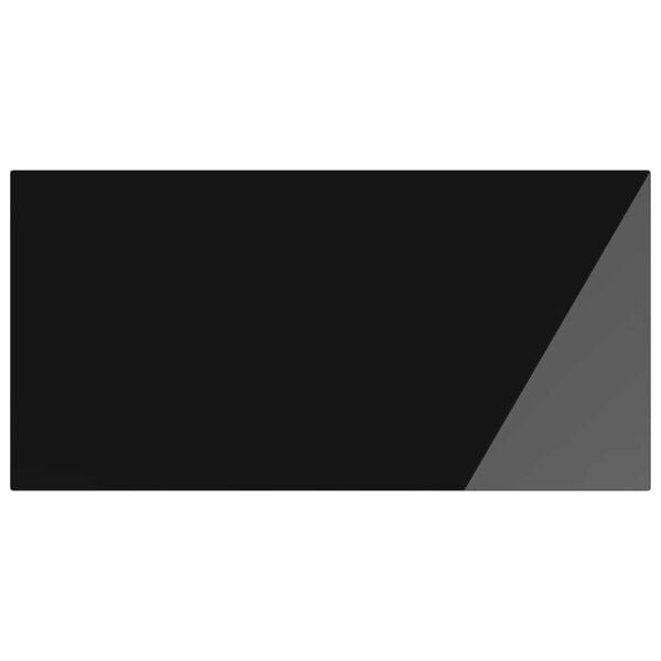 vidaXL Bordplate 4 pcs Svart Glass