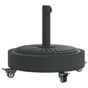 vidaXL Parasollfot med hjul for &Oslash;38 / 48 mm stenger 27 kg rund