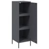 vidaXL Highboard antrasitt 36x39x113 cm stål