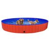 vidaXL Sammenleggbart hundebasseng rød 300x40 cm PVC