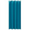 vidaXL M&oslash;rkleggende Gardiner med Ringer 2 pcs Turkis 245 x 140 cm