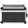 vidaXL CD-koffert for 40 CD-er aluminium ABS svart