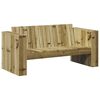 vidaXL Hagem&oslash;belsofa gr&oslash;nn 134 x 60 x 62 cm Massiv furu