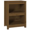 vidaXL Bokhylle honningbrun 50x35x68 cm heltre furu