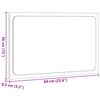 vidaXL Baderomsspeil med LED gr&aring; sonoma 60x8,5x38 cm konstruert tre