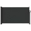 vidaXL Uttrekkbar sidemarkise svart 117x300 cm