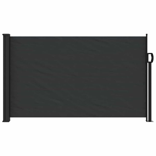 vidaXL Uttrekkbar sidemarkise svart 117x300 cm