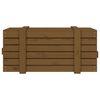 vidaXL Putekasse honningbrun 91x40,5x42 cm heltre furu