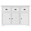 vidaXL Garderobe BODO hvit 115,5x44x80 cm heltre furu