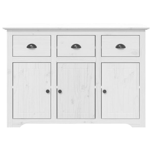vidaXL Garderobe BODO hvit 115,5x44x80 cm heltre furu