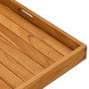 vidaXL Serveringsbrett 70x70 cm heltre teak