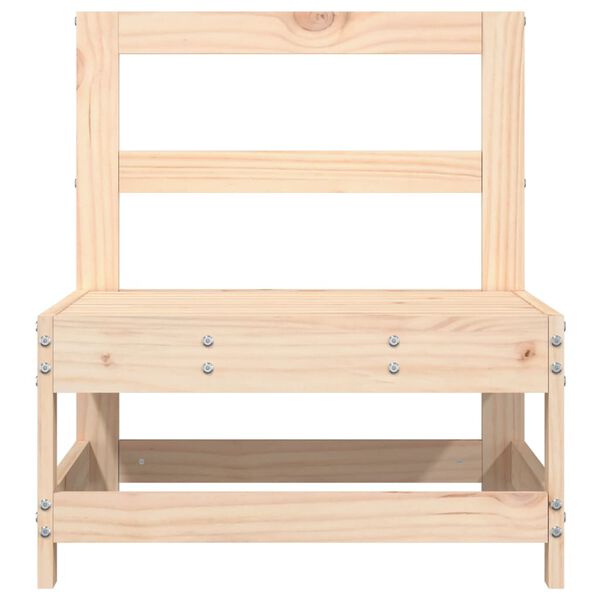 vidaXL Utend&oslash;rs midtsofaer 2 stk heltre furu