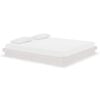 vidaXL Sengeramme hvit heltre 180x200 cm Super King