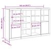 vidaXL LED sideboard Gammelt tre 163 x 37 x 100 cm Konstruert tre