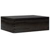 vidaXL Trekasse med lokk svart 40x30x13 cm heltre furu