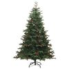 vidaXL Kunstig juletre med 300 LED gr&oslash;nn 210 cm PVC og Metall og Plast