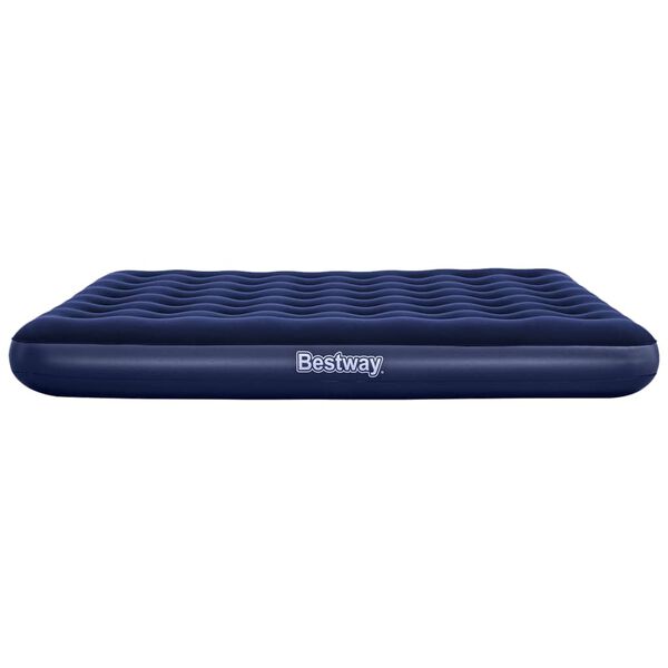 Bestway Oppblåsbar flokket luftseng 203 x 183 x 22 cm 67004