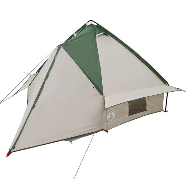 vidaXL Teepee Telt med tak med lagring Grønn og Grå 490 x 410 x 210 cm