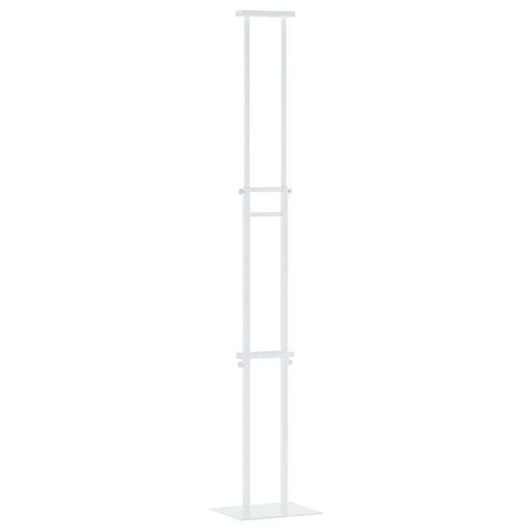 vidaXL Messe Utstillinger Hvit 30 x 24 x 214 cm St&aring;l