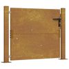 vidaXL Hageport 100x75 cm cortenst&aring;l