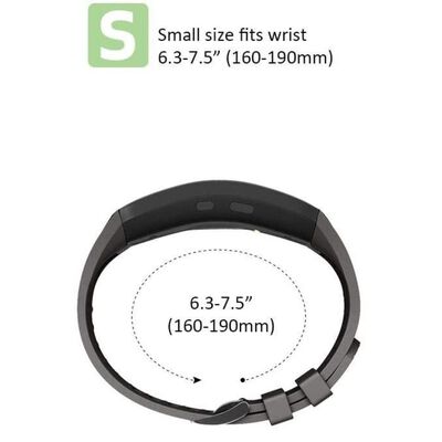 Samsung Gear Fit 2 / Gear Fit2 Pro Armbånd Silikon Svart - S
