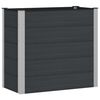 vidaXL H&oslash;ybed Svart 100 x 50 x 91 cm WPC og Aluminium