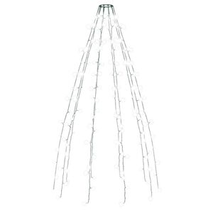 vidaXL Nettlys for juletre med 150 LED kaldhvit 150 cm