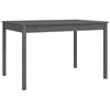 vidaXL Hagespisestue 4 deler grå heltre furu
