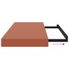 vidaXL Vegghylle Veggmontert 2 pcs R&oslash;d 60 x 23 x 4 cm Konstruert tre