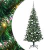 vidaXL Kunstig Forh&aring;ndsopplyst Juletre gr&oslash;nn 180 cm PVC og metall